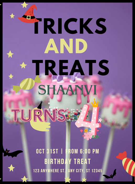 Purple Candyland Birthday Treat-King of Cards