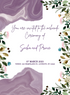 Purple Elegance Mehndi Ceremony Invitation-AAMCI026