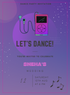 Purple Music Dance Party Invitation-AADPI010