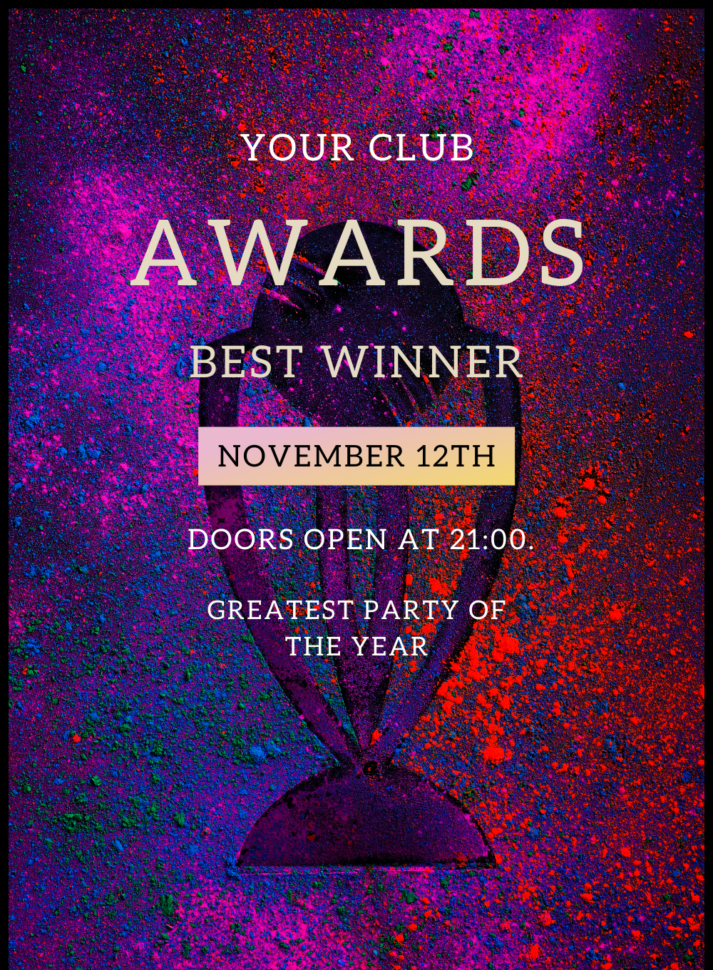 Purple Trophy AWARDS Invitation-AAONY013
