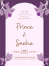 Purple Watercolor Wedding Reception Invitation-AAWPI008