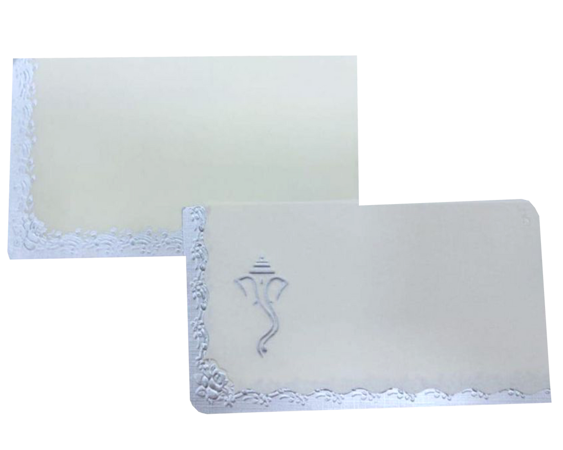 White Personal Invitation Card-xp038