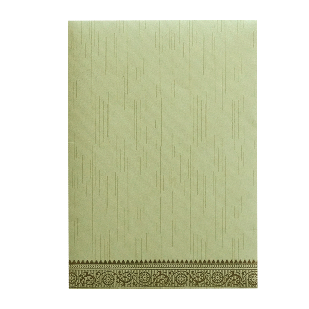 Pista Green Ganesha Wedding Card-KNKR026N