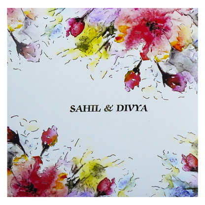 White Padded Invitation Card-King of Cards