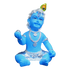 Charming Baby Krishna Idol in Blue-King of Cards