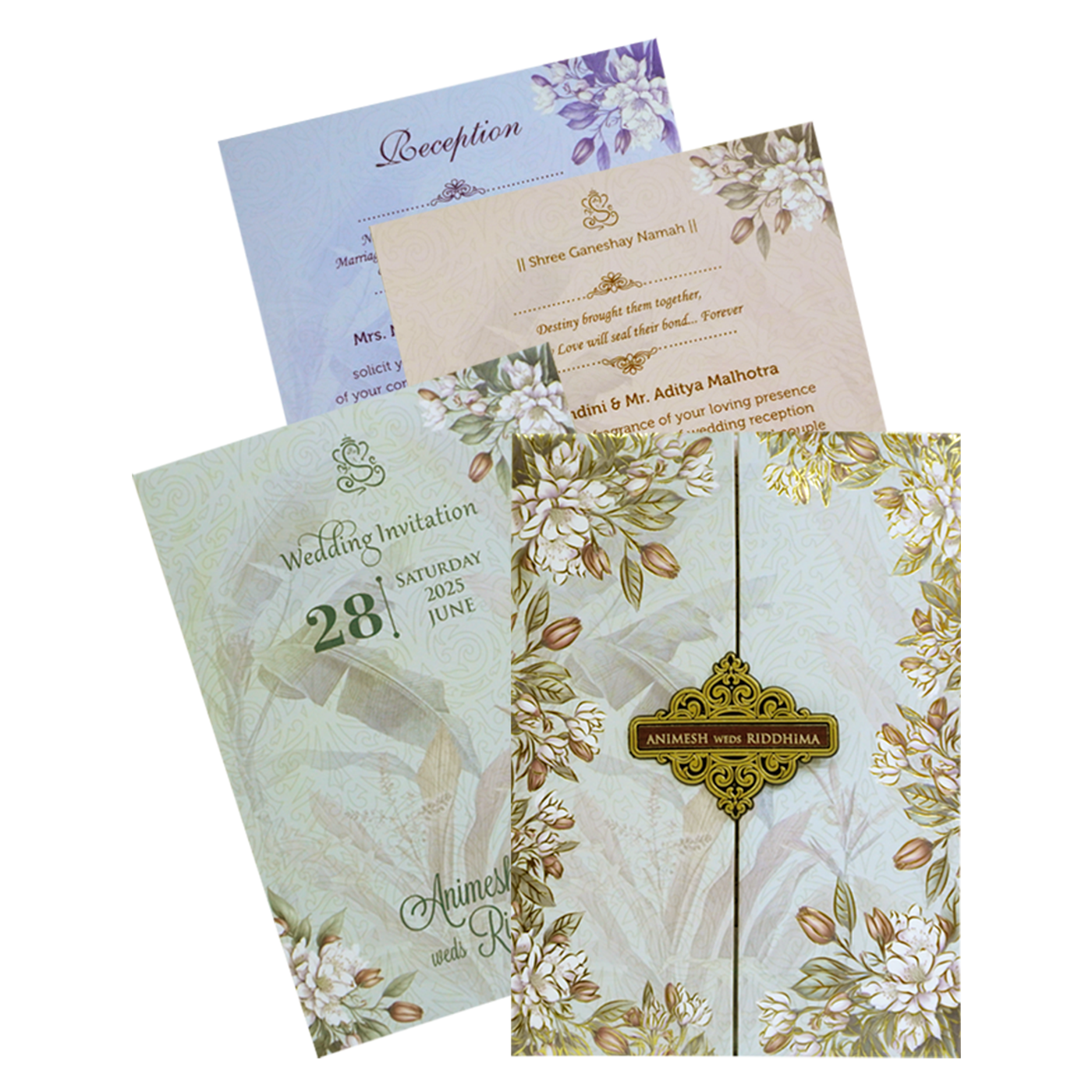 Make your event special with our exclusive Pastel Light Blue Padded Invitation Order now! ?WhatsApp Support ?Express Delivery.