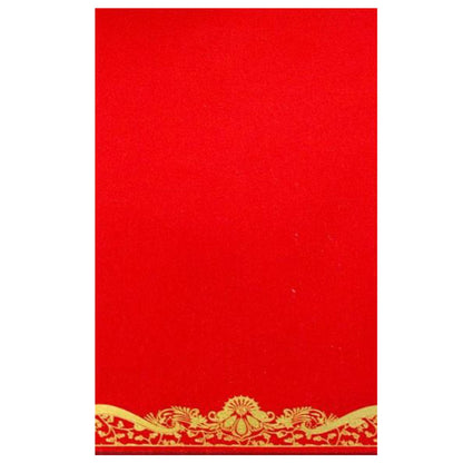 Red Single Sheet With Satin Design-KNKS10GR