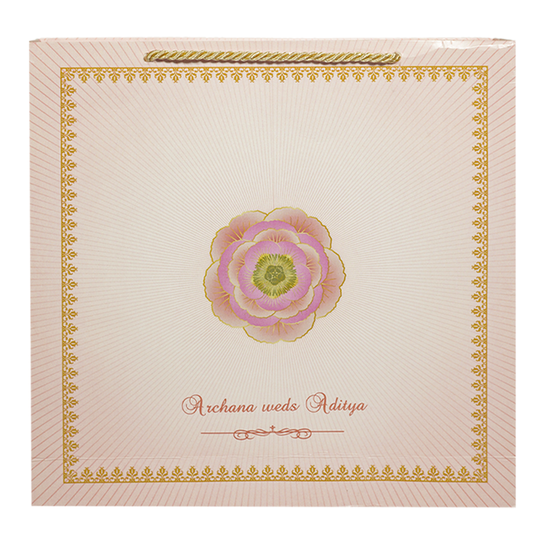 Buy Pink Floral Wedding Invitation Box