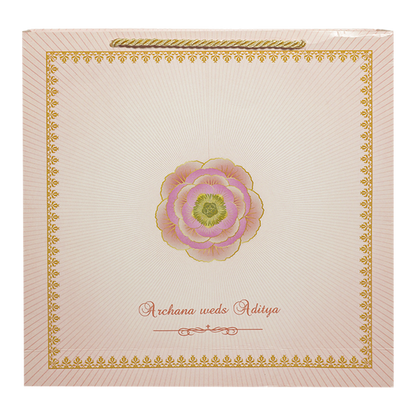 Buy Pink Floral Wedding Invitation Box