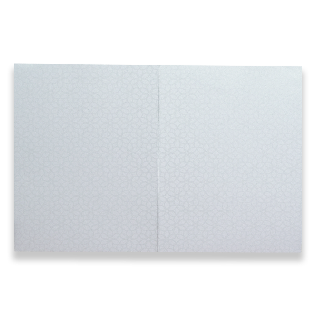 White Green Floral Wedding Card - KNJS2086G