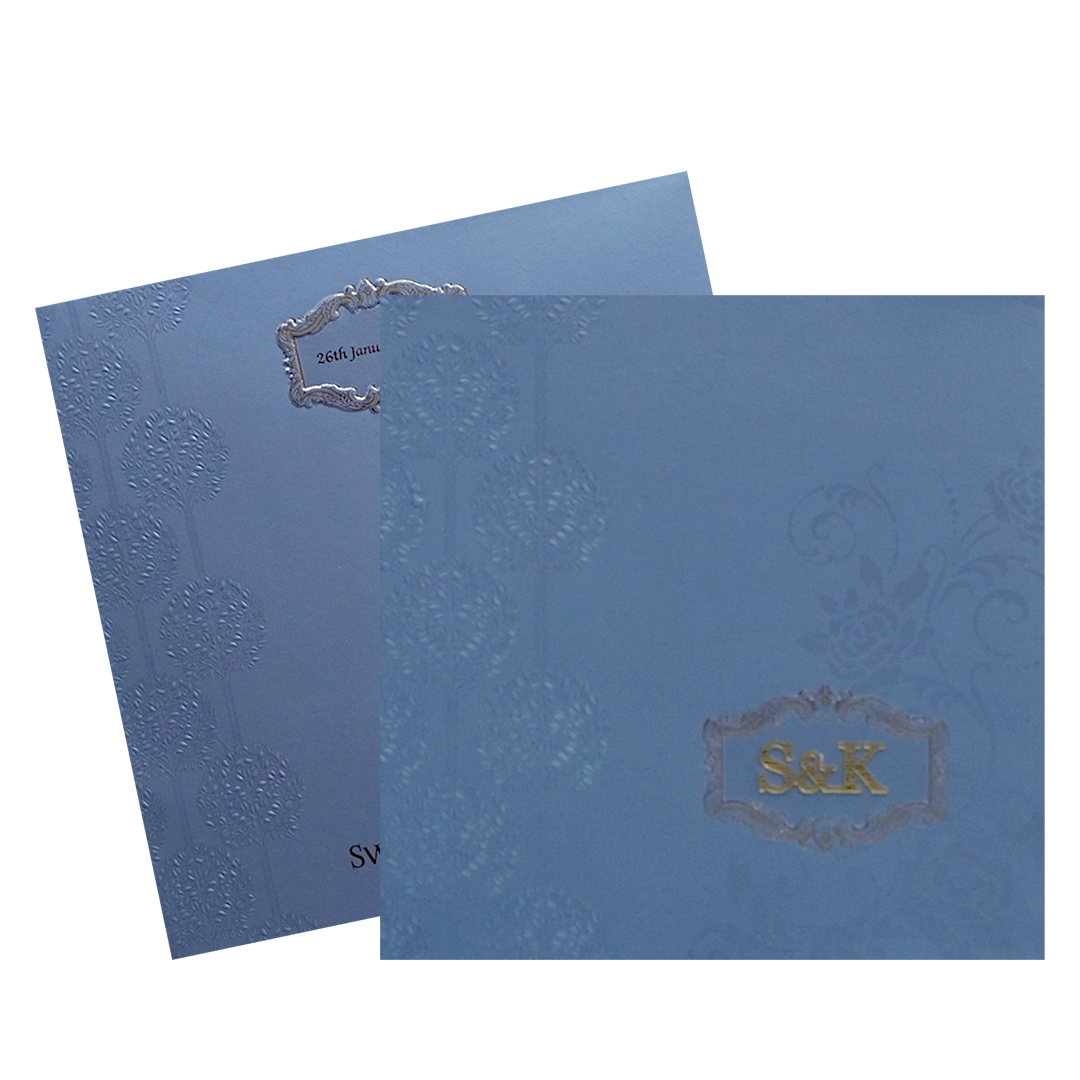 Blue Wedding Card-KPR09120