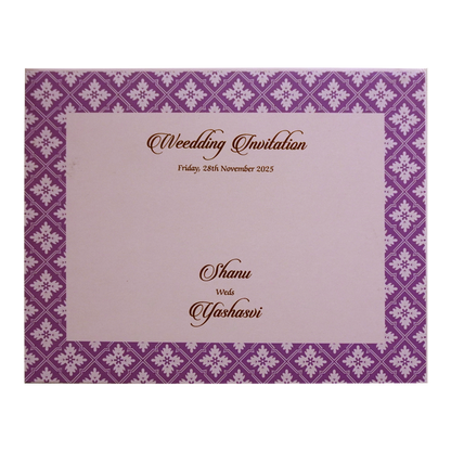 Pastel Pink Wedding Invitation-King of Cards