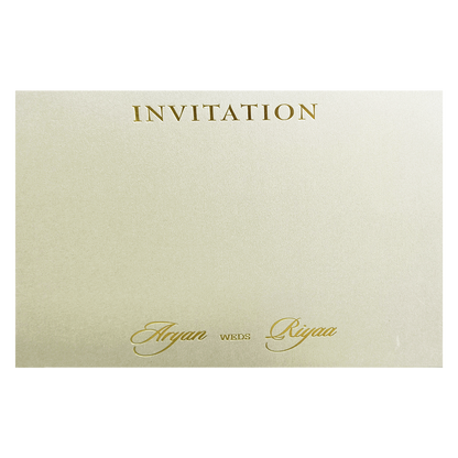 Metallic Grey Floral Invitation-KRC30760