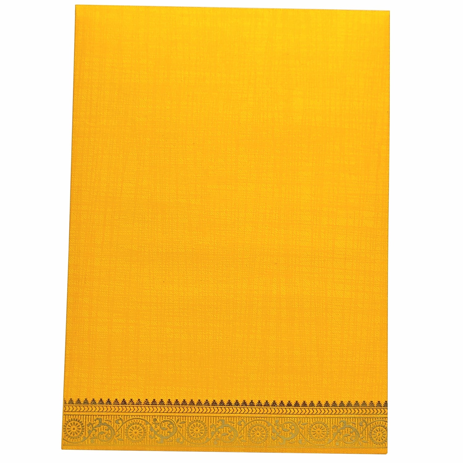 Orange Gold Floral Wedding Card - KNCM26OF