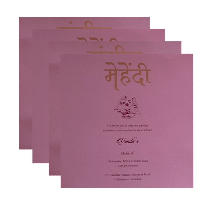 Light Pink Marriage Card-King of Cards