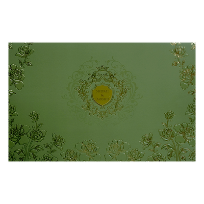 Lemon Grass Floral Marriage Card-King of Cards