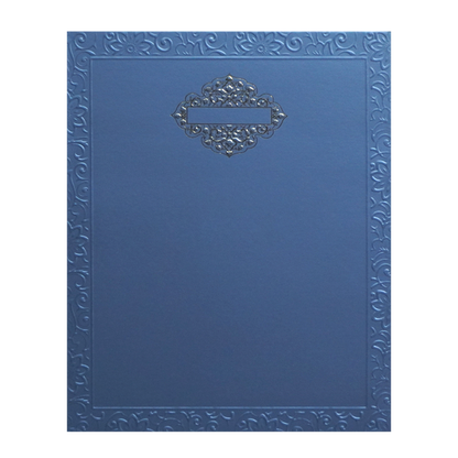 Blue MDF Wedding Card-King of Cards