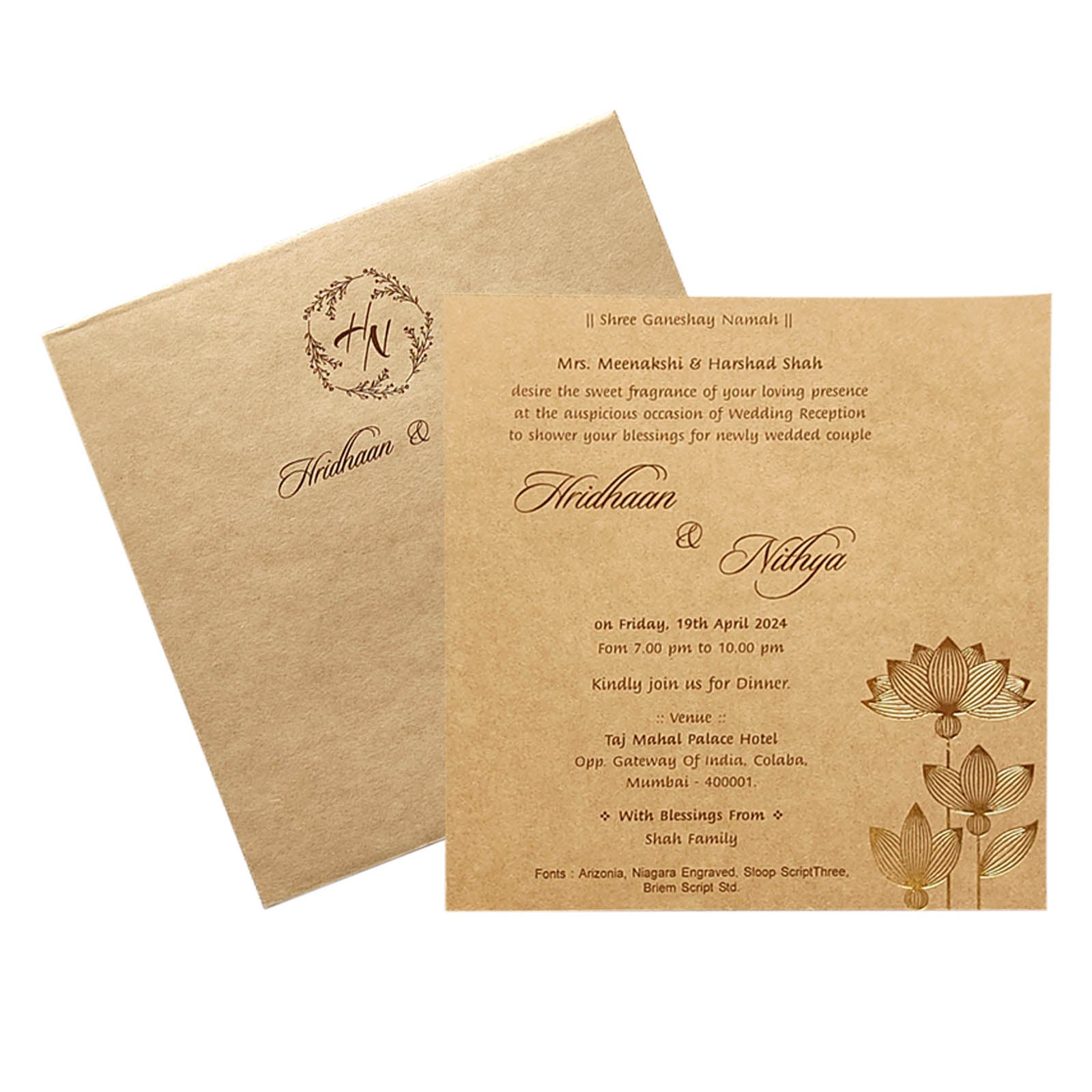 Invitation Card - KRCS6182