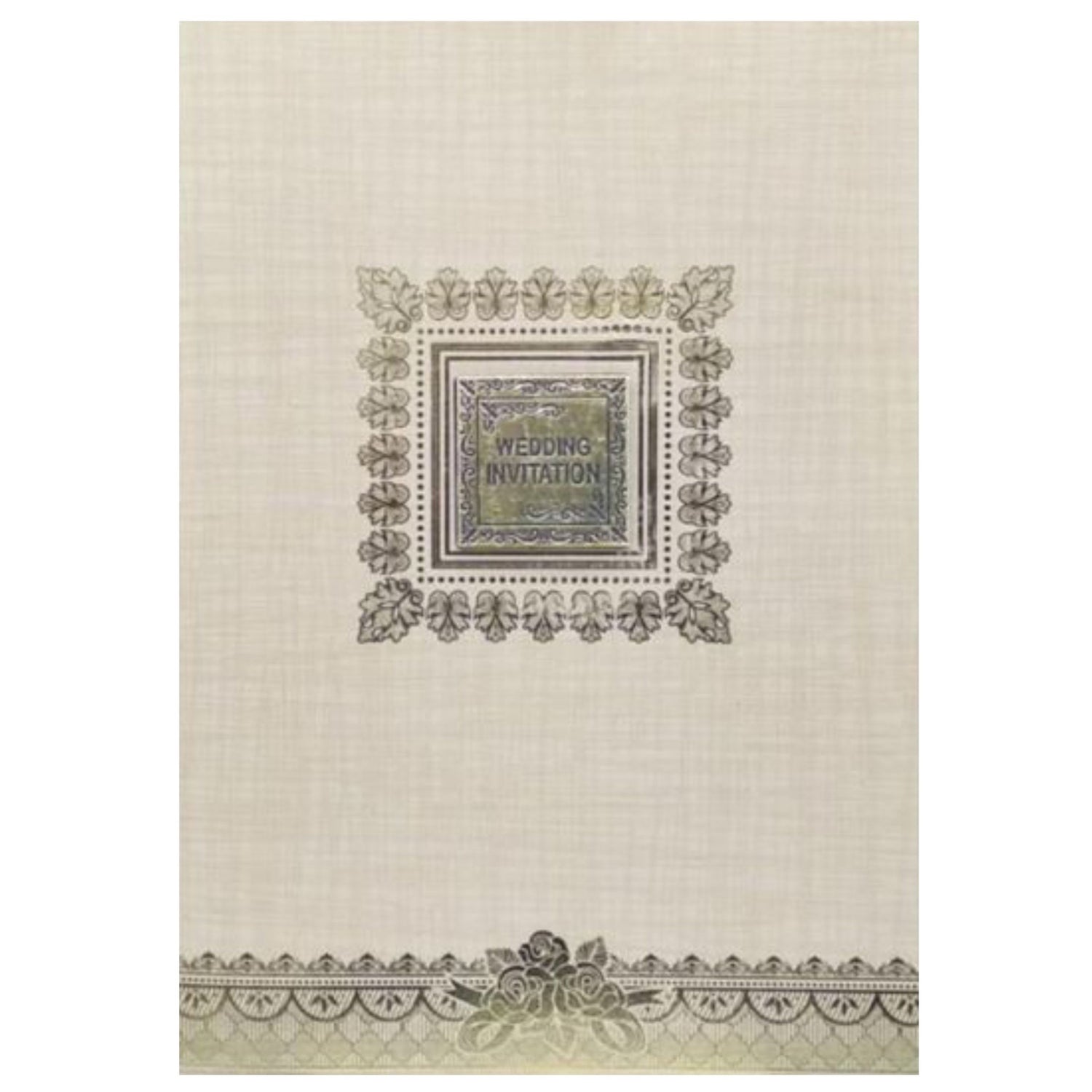 Sandal Metallic Gold Foiling Design With Square Name Plate-KNCP23SF