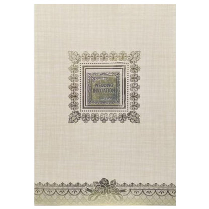 Sandal Metallic Gold Foiling Design With Square Name Plate-KNCP23SF