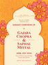 Orange Pink Red Ornamental Wedding Invitation-EINK0047