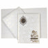 White Jumbo Screen Embossed Floral With Gold Foiling-KNK40500