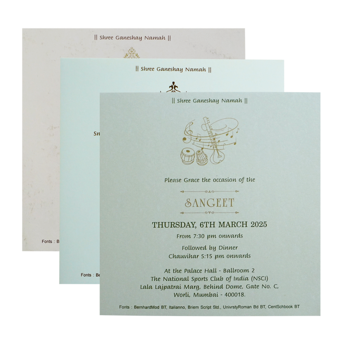 Lavender Gold Floral Padded Wedding Card-King of Cards