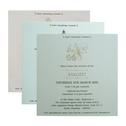 Lavender Gold Floral Padded Wedding Card-King of Cards