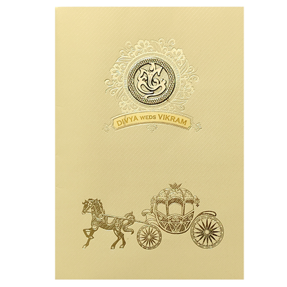 Gold Texture Sheet Invitation Card-King of Cards