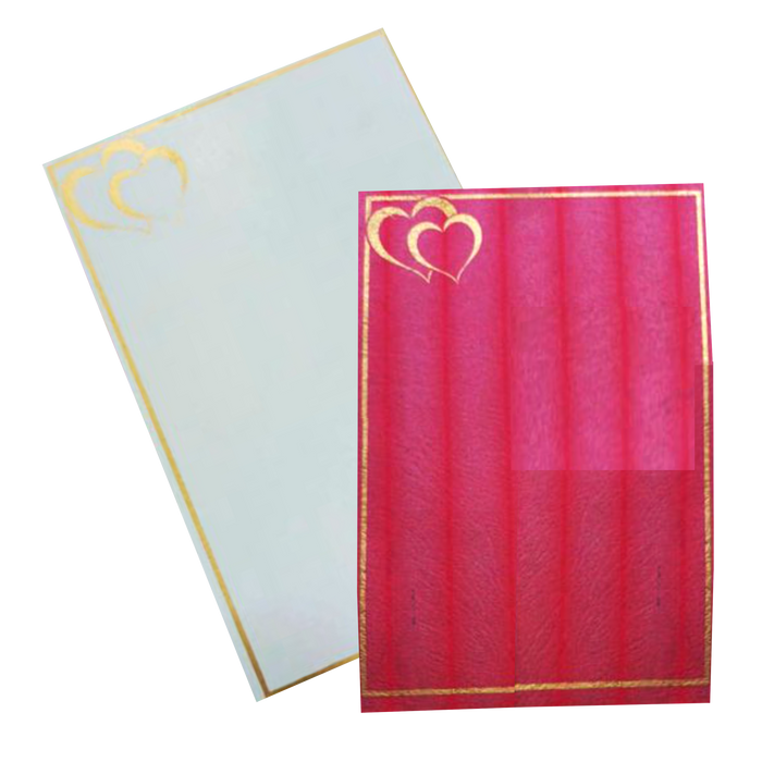 White Single Sheet Invitation Card-King of Cards