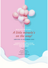 Pink And Blue Pregnancy Announcement Invitation-AAPAI001