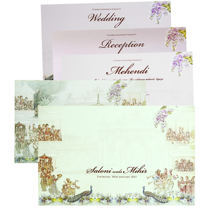 Make your event special with our exclusive Lime Yellow Royal Traditional Wedding Card. Shop now! ?WhatsApp Support ?Express Delivery.