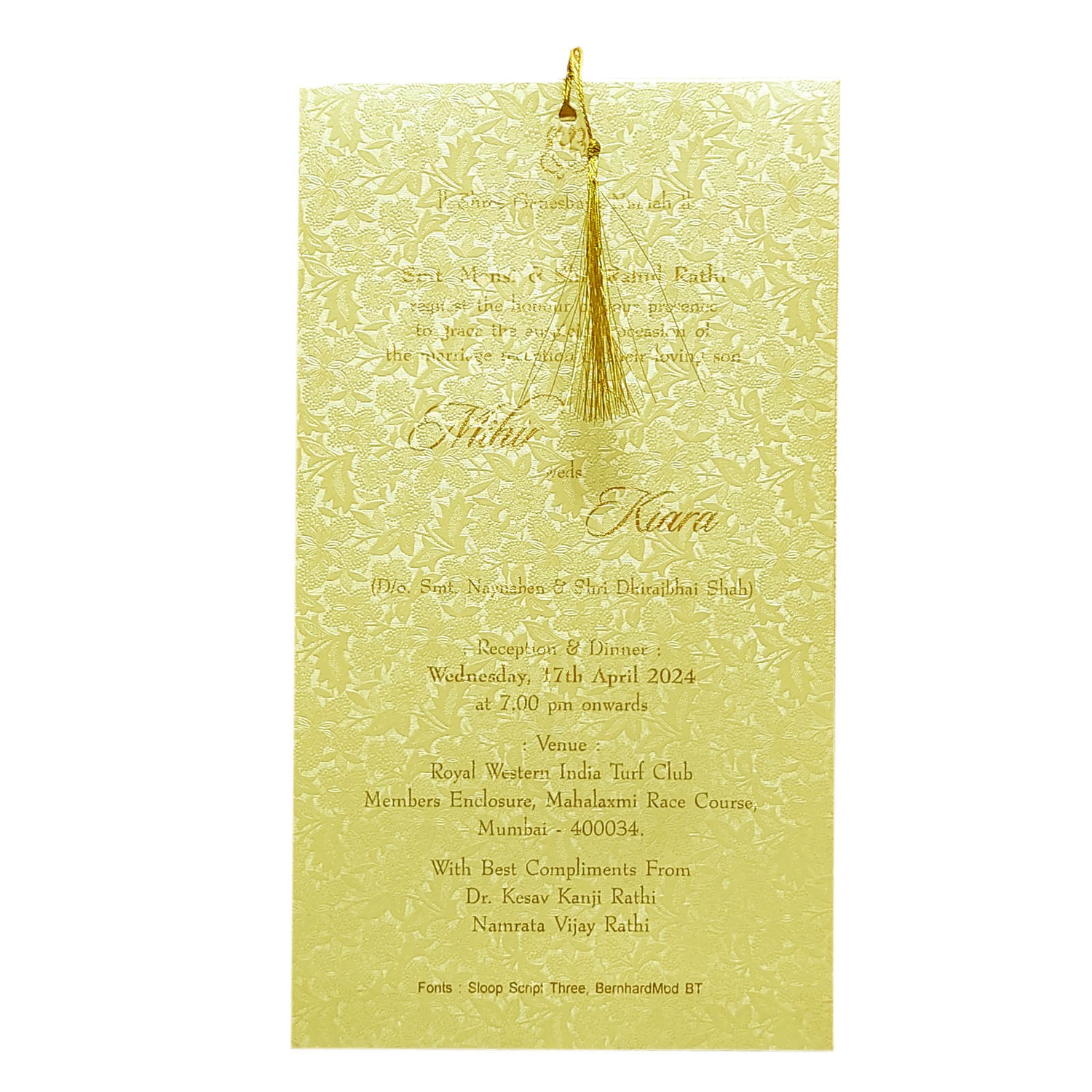 Invitation Card - KRCS6471-King of Cards