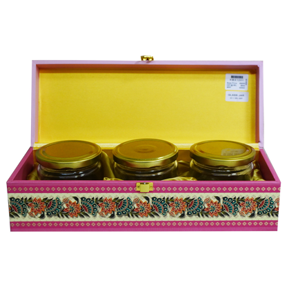 Pink Floral Pattern Wedding Box Invitation-KBX1201