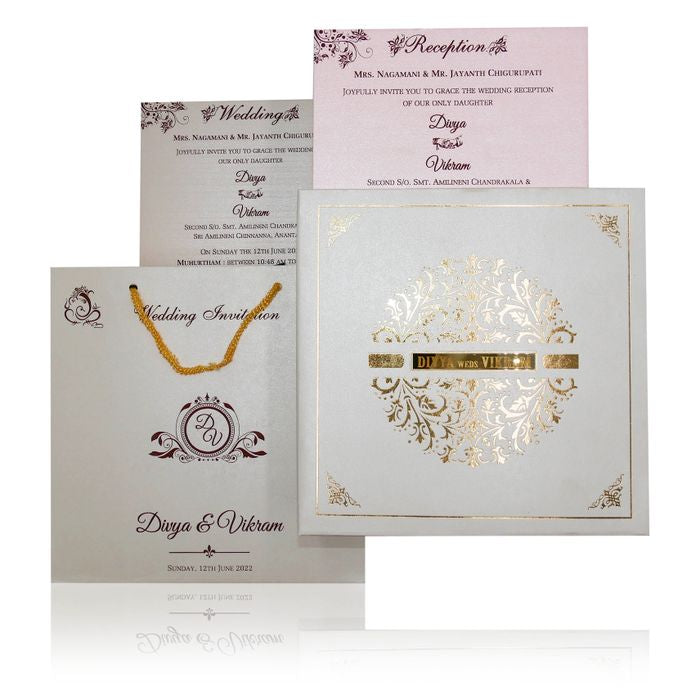 cream gold foiling sweet box card-King of Cards