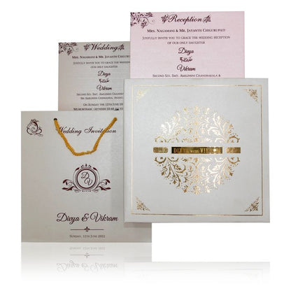 cream gold foiling sweet box card-King of Cards