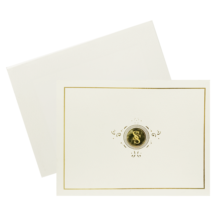 White Padded Box Marriage Card-King of Cards