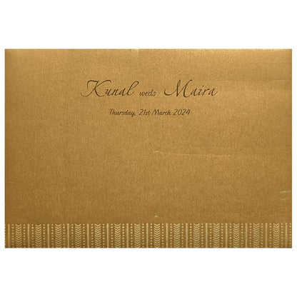Brown Gold Design Invitation Card-King of Cards