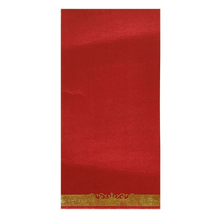 Classic Flower Red Color Invitation Card-King of Cards
