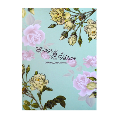 Green Classic Pastel Multicolour Floral Offset Print Design-KNCA206G-King of Cards