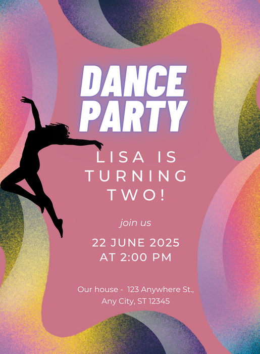 Rangeela Dance Party Invitations-AADPI036
