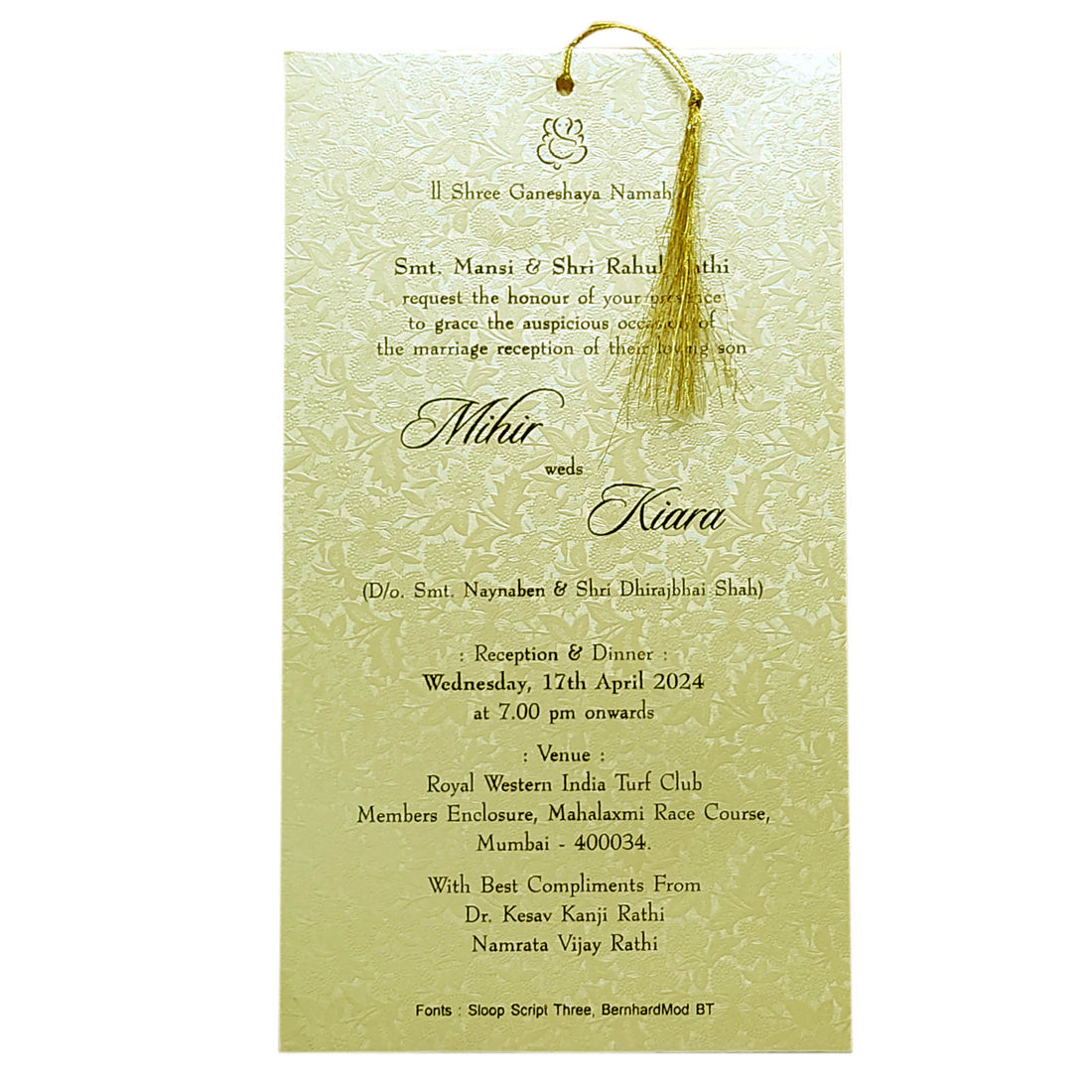Invitation Card - KRCS6472