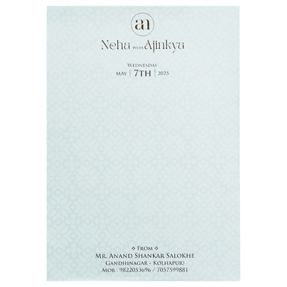 Chalk White Floral Invitation-King of Cards