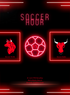 Red Ball soccer Invitation-AASCC008