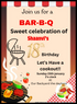 Red Rustic Barbeque Party-AABBQ006