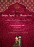 Red Shine Rajasthani Wedding Invitations-AARWI022