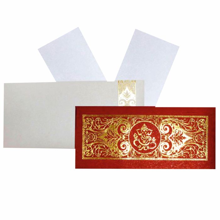 Red Personal Invitation Card-King of Cards
