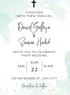 Rustic Turquoise Christian Wedding Invitation-AACWI025