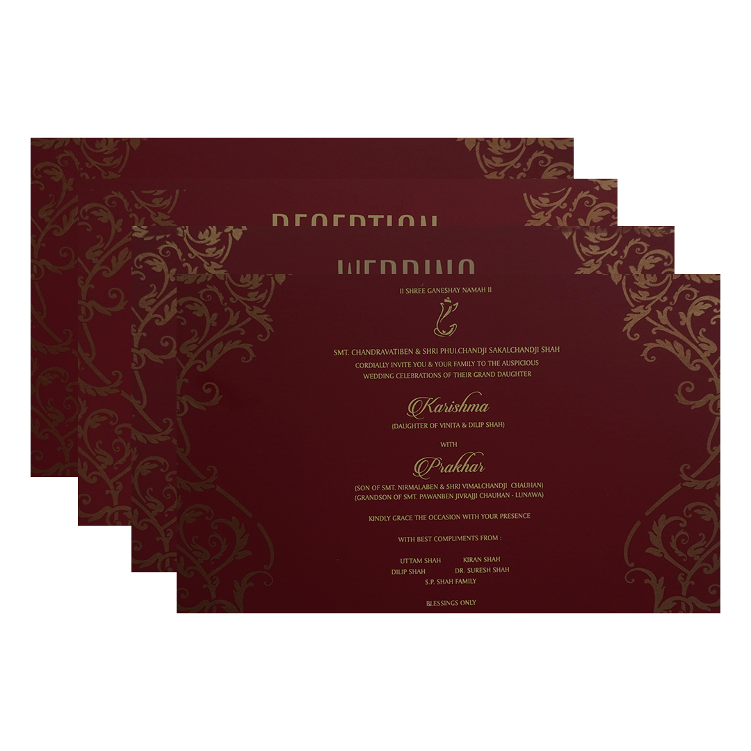 Red Marriage Invitation-KPR09570