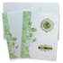 White Green Floral Wedding Card - KNJS2086G